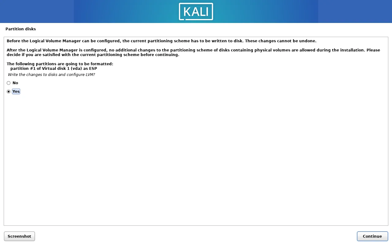 Create volume group 4