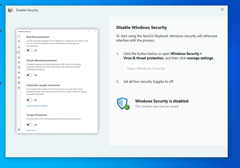 Disable windows security-2