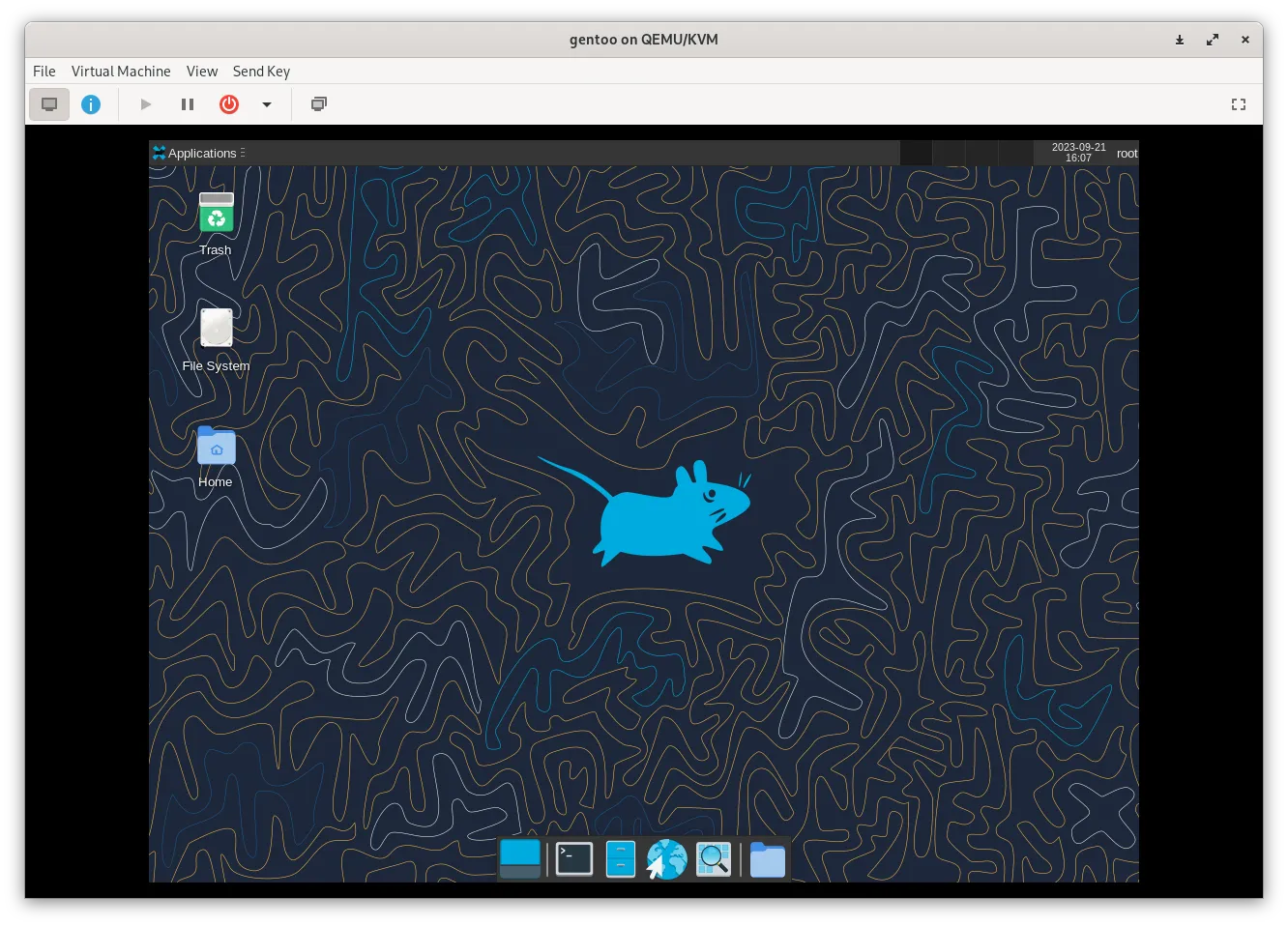 Started XFCE