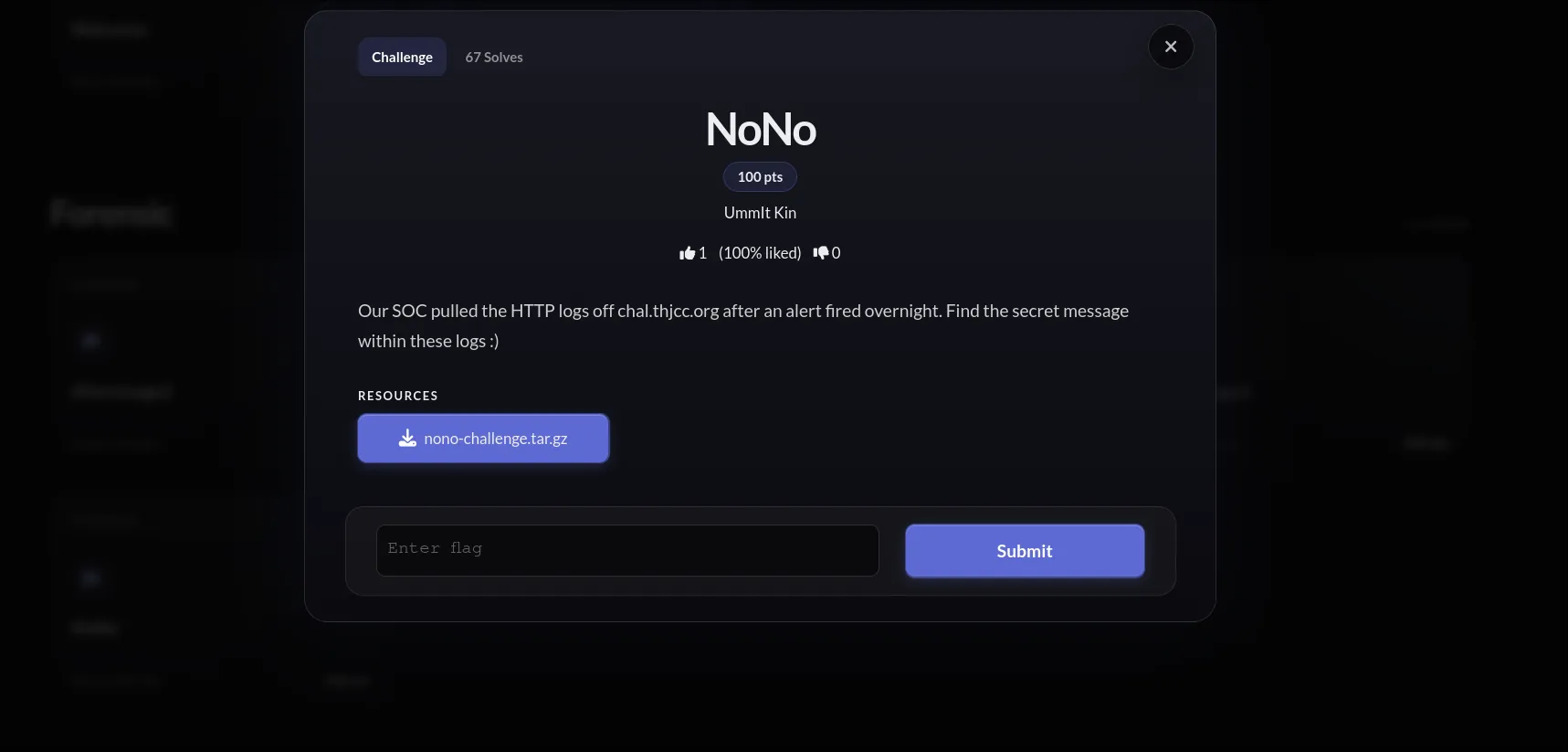 NoNo 在 CTFd 上的題目卡